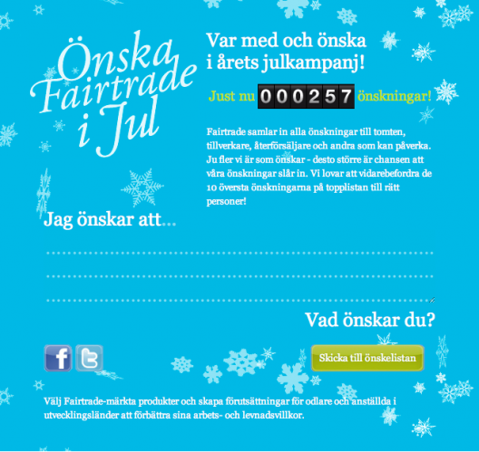 Önska Fairtrade i Jul!